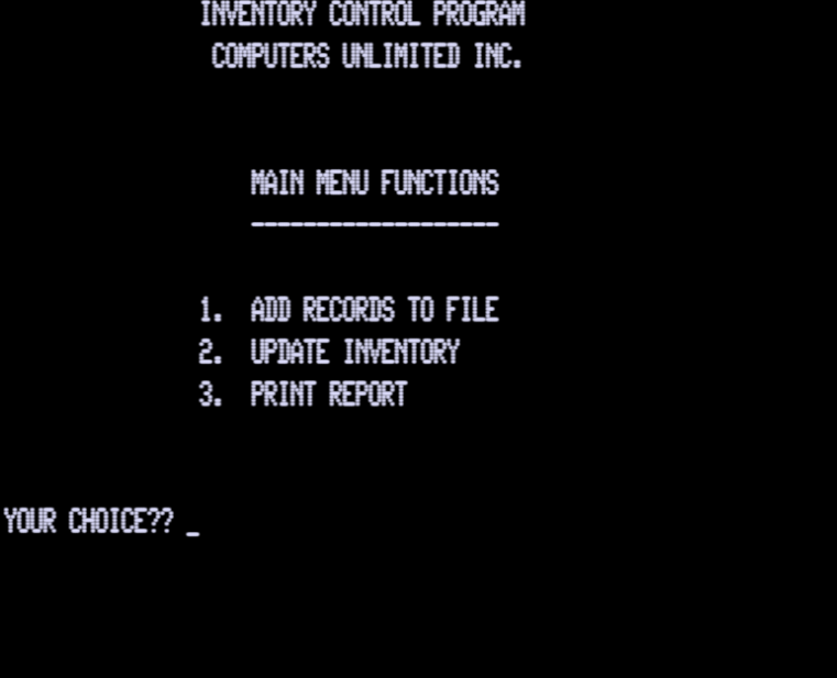 Screen shot